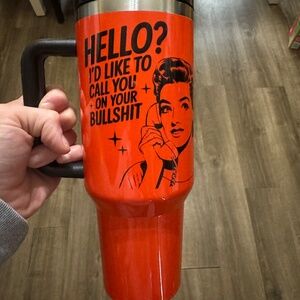 Neon orange retro white Tumblr